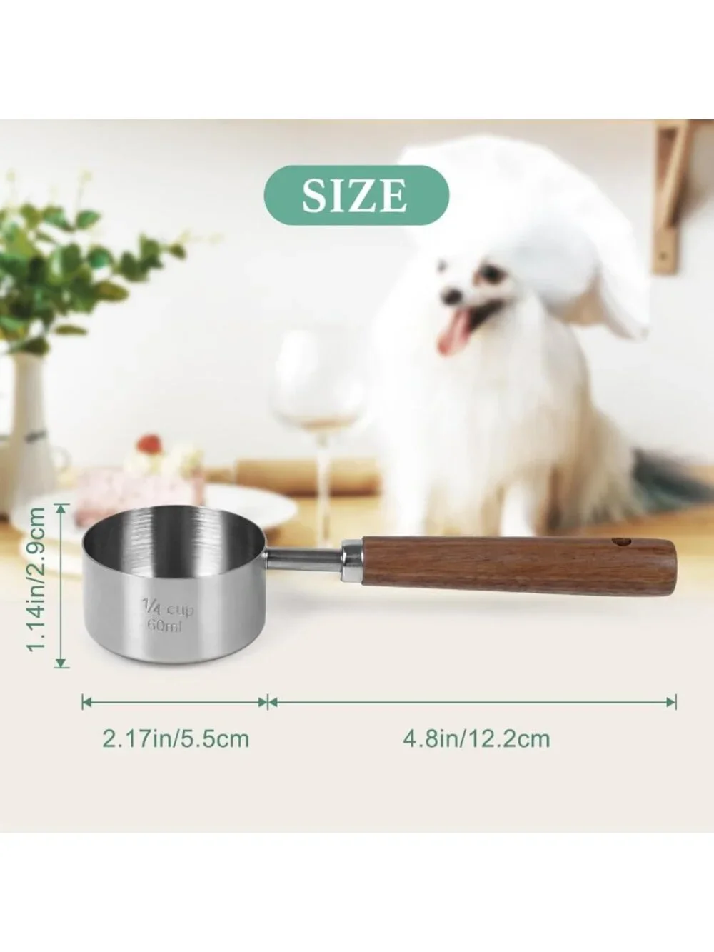 Airtight Pet Food Storage Container - 4.2Qt Jar with Lid & Scoop | BPA-Free